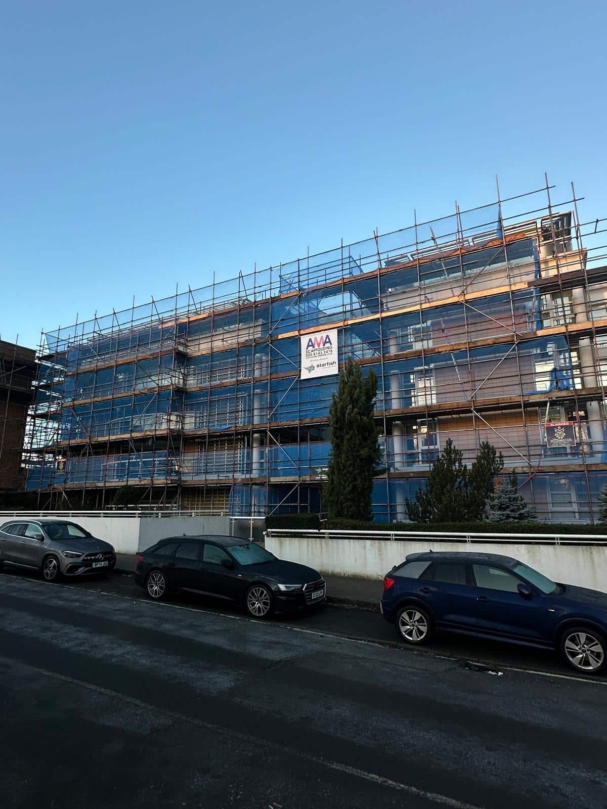 Scaffold Security Cladding Scaffold Design & Cladding Remediation Project in Chigwell
